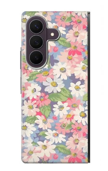 S3688 花の花のアートパターン Floral Flower Art Pattern Samsung Galaxy Z Fold 8 Ultra バックケース、フリップケース・カバー