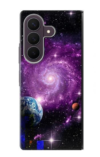 S3689 銀河宇宙惑星 Galaxy Outer Space Planet Samsung Galaxy Z Fold 8 Ultra バックケース、フリップケース・カバー
