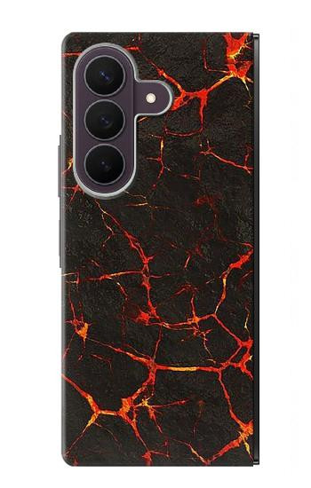S3696 溶岩マグマ Lava Magma Samsung Galaxy Z Fold 8 Ultra バックケース、フリップケース・カバー