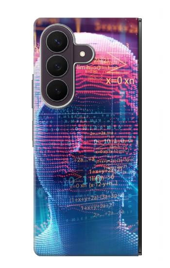 S3800 デジタル人顔 Digital Human Face Samsung Galaxy Z Fold 8 Ultra バックケース、フリップケース・カバー