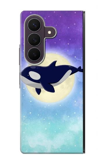 S3807 キラーホエールオルカ月パステルファンタジー Killer Whale Orca Moon Pastel Fantasy Samsung Galaxy Z Fold 8 Ultra バックケース、フリップケース・カバー
