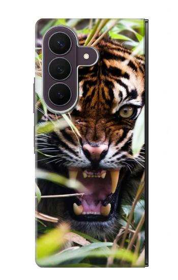 S3838 ベンガルトラの吠え Barking Bengal Tiger Samsung Galaxy Z Fold 8 Ultra バックケース、フリップケース・カバー