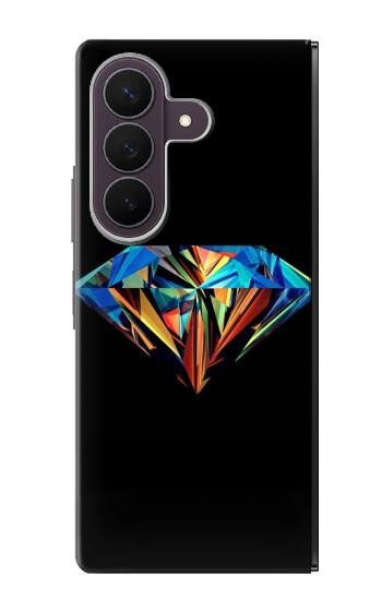 S3842 抽象的な カラフルな ダイヤモンド Abstract Colorful Diamond Samsung Galaxy Z Fold 8 Ultra バックケース、フリップケース・カバー