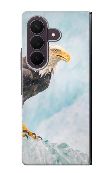 S3843 白頭ワシと氷 Bald Eagle On Ice Samsung Galaxy Z Fold 8 Ultra バックケース、フリップケース・カバー