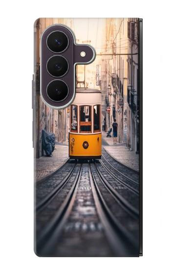 S3867 リスボンのトラム Trams in Lisbon Samsung Galaxy Z Fold 8 Ultra バックケース、フリップケース・カバー