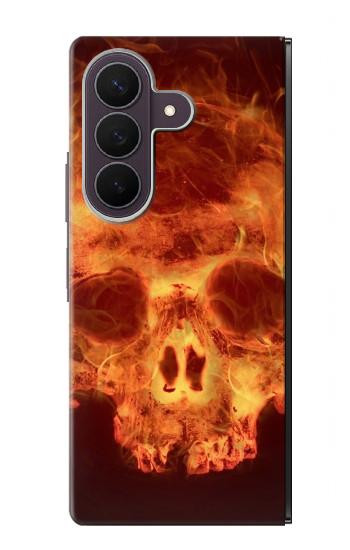 S3881 ファイアスカル Fire Skull Samsung Galaxy Z Fold 8 Ultra バックケース、フリップケース・カバー