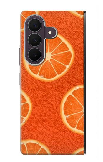S3946 オレンジのシームレスなパターン Seamless Orange Pattern Samsung Galaxy Z Fold 8 Ultra バックケース、フリップケース・カバー