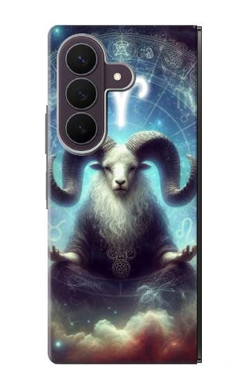 S4002 神秘的な星座 牡羊座 Mystical Zodiac Aries Samsung Galaxy Z Fold 8 Ultra バックケース、フリップケース・カバー