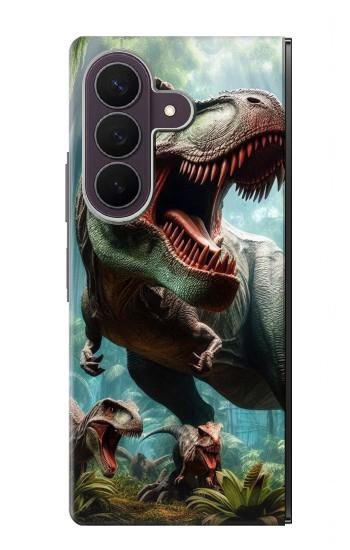 S4021 T-REX 恐竜 ジュラシック T-rex Dinosaur Jurassic Samsung Galaxy Z Fold 8 Ultra バックケース、フリップケース・カバー