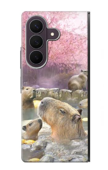 S4030 カピバラ 温泉 Capybara Hot Spring Samsung Galaxy Z Fold 8 Ultra バックケース、フリップケース・カバー