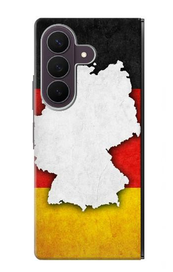 S4055 ドイツ国旗 Germany Flag Samsung Galaxy Z Fold 8 Ultra バックケース、フリップケース・カバー