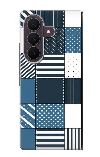 S4082 モダンパッチワーク柄 Modern Geometric Patchwork Pattern Samsung Galaxy Z Fold 8 Ultra バックケース、フリップケース・カバー