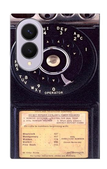 S0086 ヴィンテージ 公衆電話 Payphone Vintage Samsung Galaxy Z Fold 8 バックケース、フリップケース・カバー