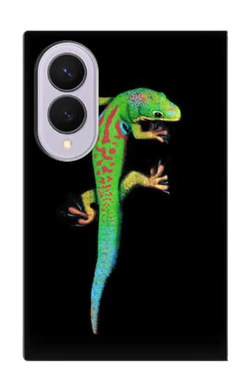 S0125 緑ヤモリ Green Madagascan Gecko Samsung Galaxy Z Fold 8 バックケース、フリップケース・カバー