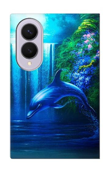 S0385 イルカ Dolphin Samsung Galaxy Z Fold 8 バックケース、フリップケース・カバー