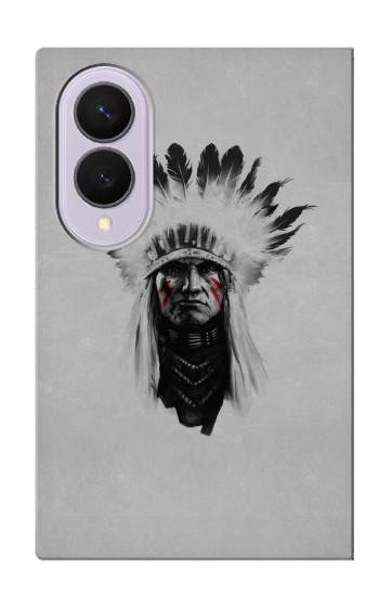 S0451 インディアンチーフ Indian Chief Samsung Galaxy Z Fold 8 バックケース、フリップケース・カバー