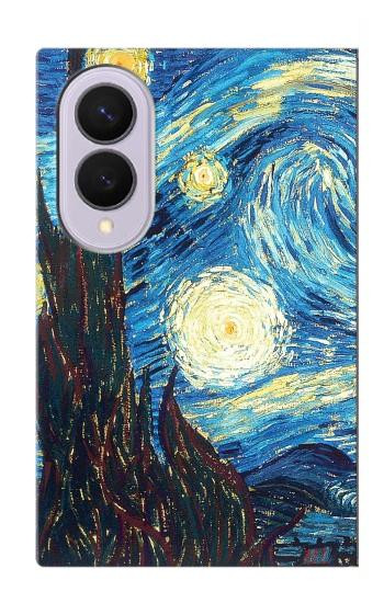 S0582 ゴッホ 星降る夜 Van Gogh Starry Nights Samsung Galaxy Z Fold 8 バックケース、フリップケース・カバー