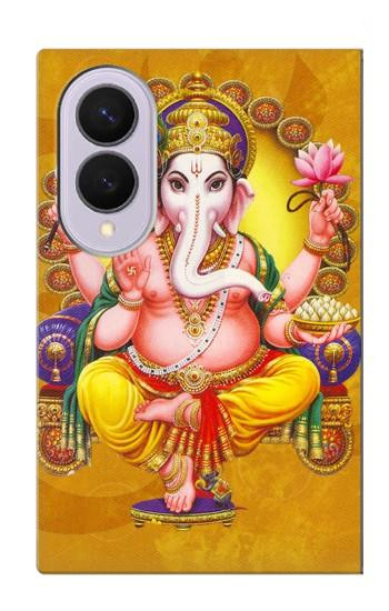 S0896 主ガネシュ・ヒンズー教徒の神 Lord Ganesh Hindu God Samsung Galaxy Z Fold 8 バックケース、フリップケース・カバー