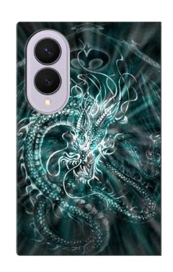 S1006 デジタルのドラゴン Digital Chinese Dragon Samsung Galaxy Z Fold 8 バックケース、フリップケース・カバー