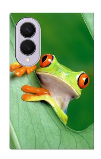 S1047 小さなカエル Little Frog Samsung Galaxy Z Fold 8 バックケース、フリップケース・カバー