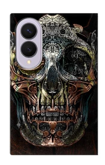 S1685 スチームパンク 頭蓋骨 Steampunk Skull Head Samsung Galaxy Z Fold 8 バックケース、フリップケース・カバー