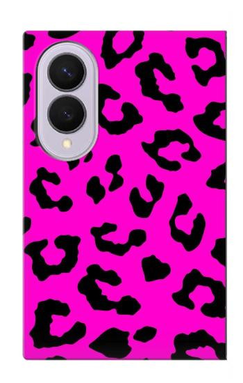 S1850 ピンクのヒョウ柄 Pink Leopard Pattern Samsung Galaxy Z Fold 8 バックケース、フリップケース・カバー