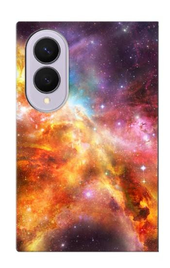 S1963 星雲スペース Nebula Rainbow Space Samsung Galaxy Z Fold 8 バックケース、フリップケース・カバー