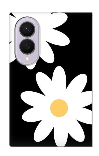 S2315 デイジー白い花 Daisy White Flowers Samsung Galaxy Z Fold 8 バックケース、フリップケース・カバー