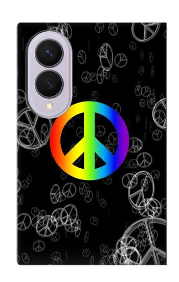 S2356 ピースサイン Peace Sign Samsung Galaxy Z Fold 8 バックケース、フリップケース・カバー