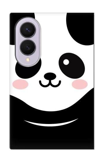 S2662 可愛いパンダ Cute Panda Cartoon Samsung Galaxy Z Fold 8 バックケース、フリップケース・カバー
