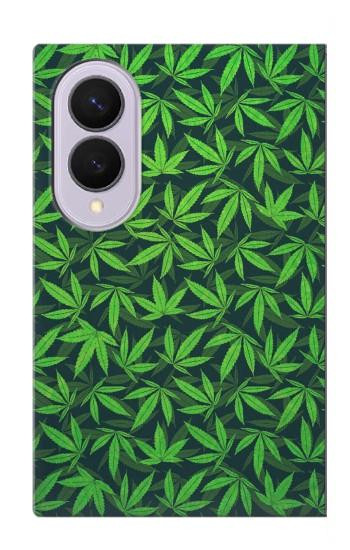 S2666 マリファナ柄 Marijuana Pattern Samsung Galaxy Z Fold 8 バックケース、フリップケース・カバー