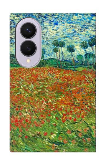 S2681 フィールドポピーのヴィンセント・ヴァン・ゴッホ Field Of Poppies Vincent Van Gogh Samsung Galaxy Z Fold 8 バックケース、フリップケース・カバー