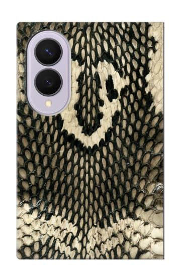 S2711 キングコブラ 蛇の皮膚 グラフィックプリント King Cobra Snake Skin Graphic Printed Samsung Galaxy Z Fold 8 バックケース、フリップケース・カバー