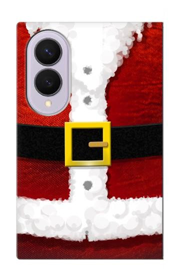 S2846 クリスマス・サンタクロース・コスチューム Christmas Santa Red Suit Samsung Galaxy Z Fold 8 バックケース、フリップケース・カバー