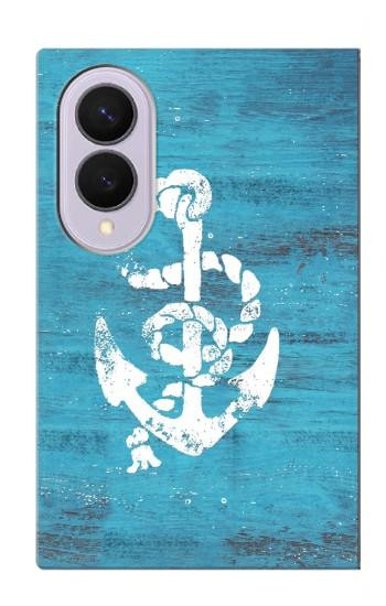 S3053 マリンアンカー Marine Anchor Blue Samsung Galaxy Z Fold 8 バックケース、フリップケース・カバー