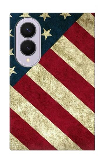 S3295 米国の国旗 US National Flag Samsung Galaxy Z Fold 8 バックケース、フリップケース・カバー