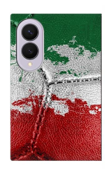 S3318 イタリアの旗ビンテージフットボールのグラフィック Italy Flag Vintage Football Graphic Samsung Galaxy Z Fold 8 バックケース、フリップケース・カバー