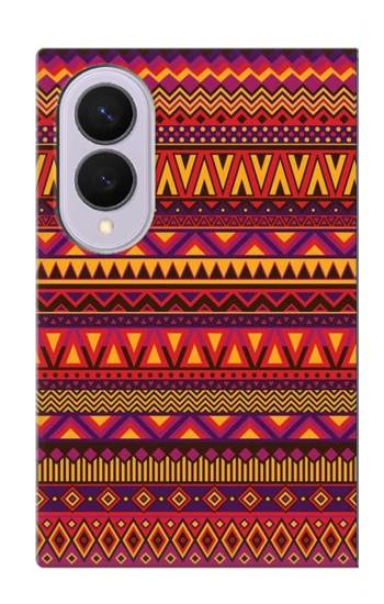 S3404 アステカパターン Aztecs Pattern Samsung Galaxy Z Fold 8 バックケース、フリップケース・カバー