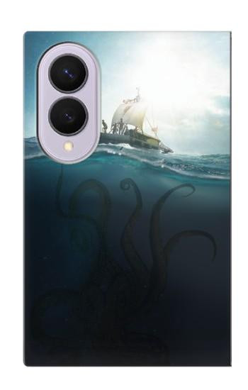 S3540 巨大なタコ Giant Octopus Samsung Galaxy Z Fold 8 バックケース、フリップケース・カバー