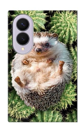 S3863 ピグミー ハリネズミ ドワーフ ハリネズミ ペイント Pygmy Hedgehog Dwarf Hedgehog Paint Samsung Galaxy Z Fold 8 バックケース、フリップケース・カバー