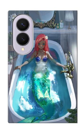 S3912 可愛いリトルマーメイド アクアスパ Cute Little Mermaid Aqua Spa Samsung Galaxy Z Fold 8 バックケース、フリップケース・カバー