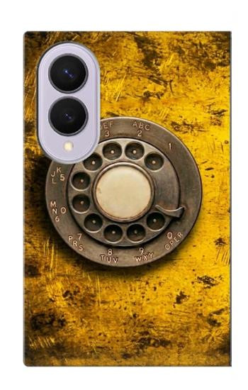 S4107 レトロ電話ダイヤル Retro Rotary Phone Dial Vintage Samsung Galaxy Z Fold 8 バックケース、フリップケース・カバー