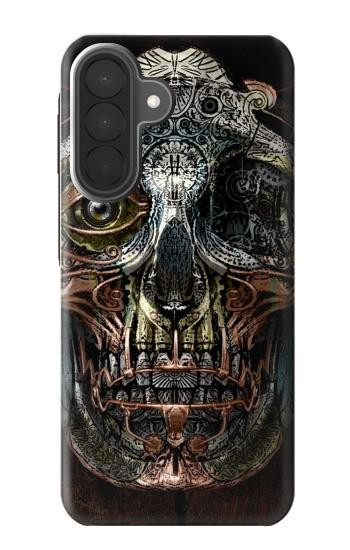 S1685 スチームパンク 頭蓋骨 Steampunk Skull Head Samsung Galaxy A27 バックケース、フリップケース・カバー