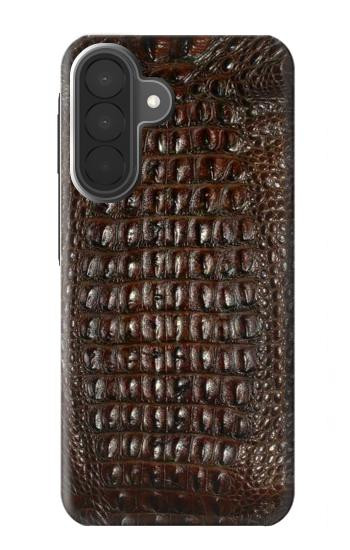 S2850 アリゲータースキングラフィック Brown Skin Alligator Graphic Printed Samsung Galaxy A27 バックケース、フリップケース・カバー