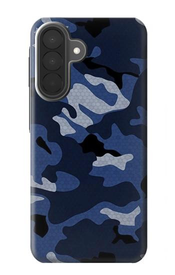 S2959 海軍迷彩 Navy Blue Camo Camouflage Samsung Galaxy A27 バックケース、フリップケース・カバー