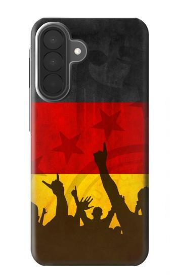 S2966 ドイツサッカー Germany Football Soccer Flag Samsung Galaxy A27 バックケース、フリップケース・カバー