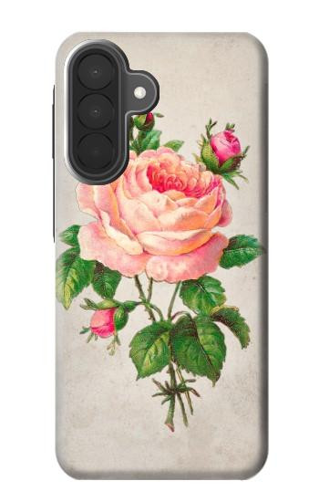S3079 ピンクローズ Vintage Pink Rose Samsung Galaxy A27 バックケース、フリップケース・カバー