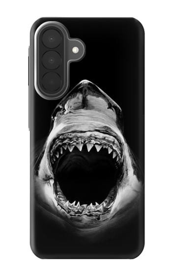 S3100 白のサメ Great White Shark Samsung Galaxy A27 バックケース、フリップケース・カバー