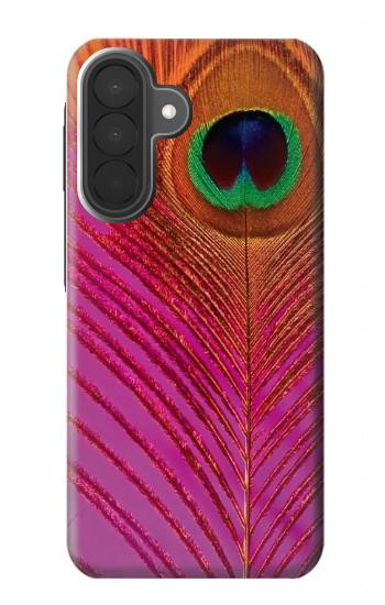 S3201 ピンクピーコックフェザー Pink Peacock Feather Samsung Galaxy A27 バックケース、フリップケース・カバー