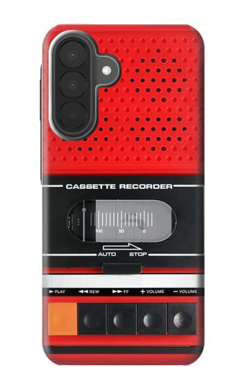 S3204 レッドカセットレコーダーグラフィック Red Cassette Recorder Graphic Samsung Galaxy A27 バックケース、フリップケース・カバー